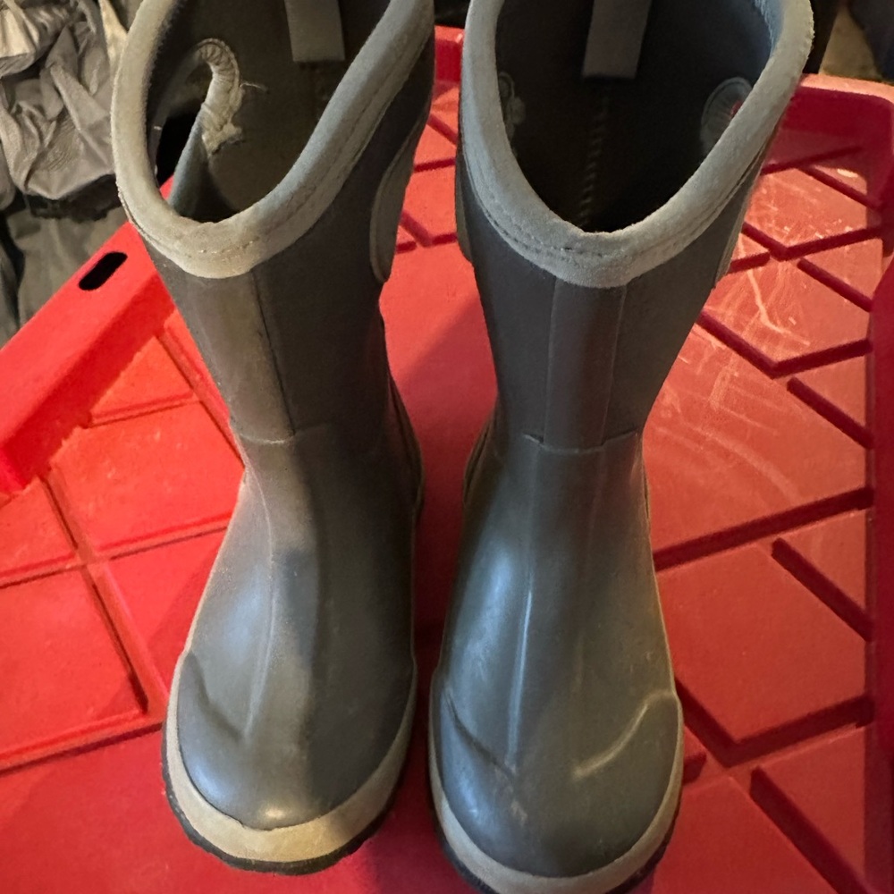 Bogs Kids' Charcoal Rain Boots